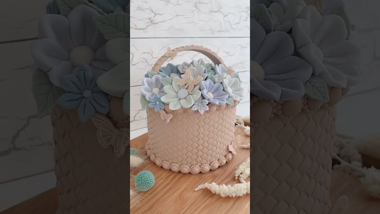 Basket Full Of Blooms Cake 🌼 Watch Until The End 😮