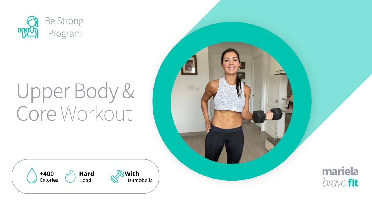 Best Upper Body & Core training using dumbbells