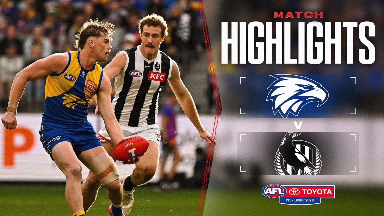 West Coast Eagles v Collingwood Highlights | Round 22, 2026 | AFL