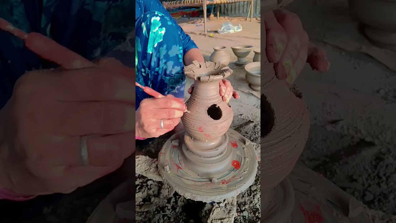 pottery cutting work &hearts;️👍&hearts;️#shortvideo#youtubeshorts#clay#pottery#trending#craft#ytshorts#art#diy#