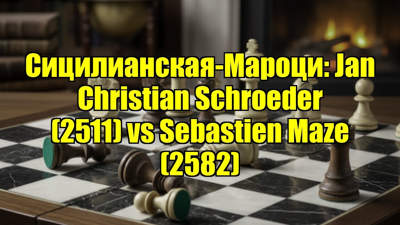 Сицилианская-Мароци: Jan Christian Schroeder (2511) vs Sebastien Maze (2582)