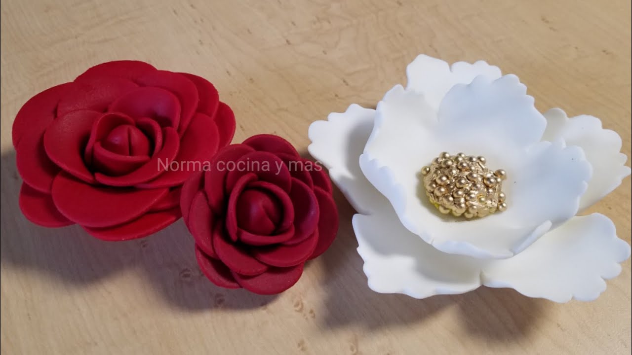 ROSAS DE FONDANT |super facil!!!