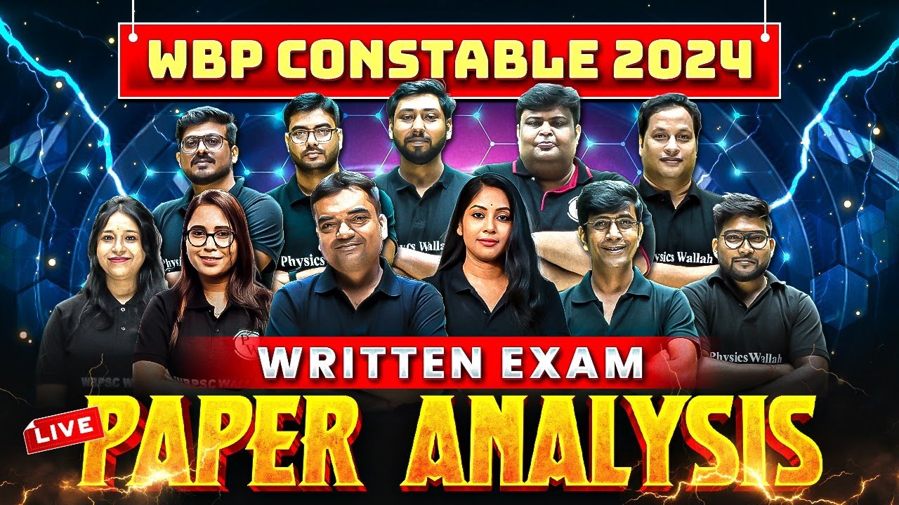 WBP Constable 2024 Question Paper Analysis 🔥 Difficulty Level, Cut Off Prediction & Full Review