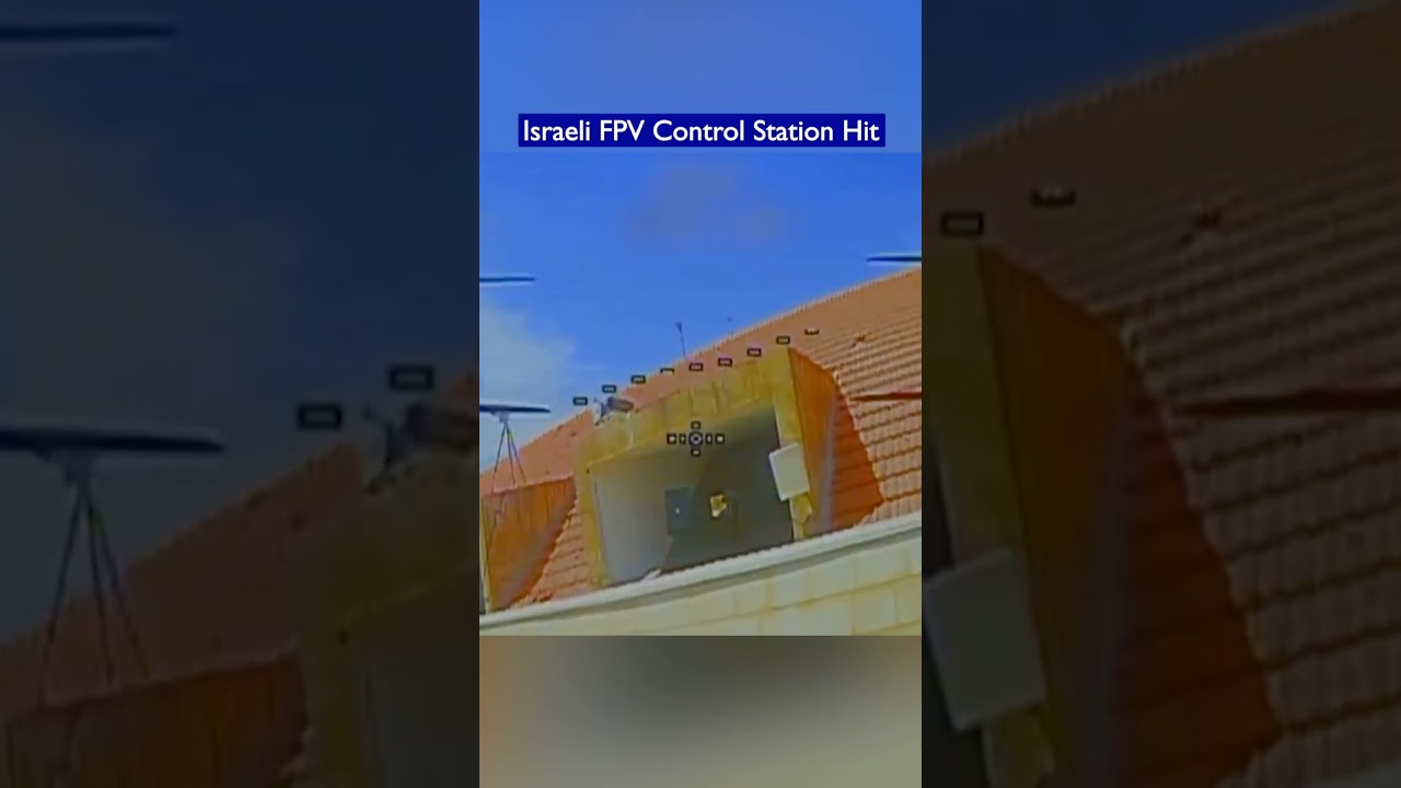 Hezbollah FPV Drone Destroys Israeli Drone Control System in Precision Strike!!