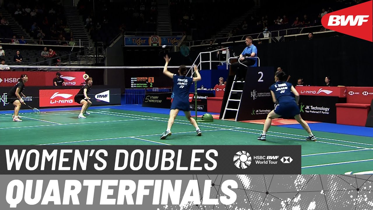 KFF Singapore Open 2023 | Baek/Lee (KOR) [8] vs. Matsuyama/Shida (JPN) [2] | QF