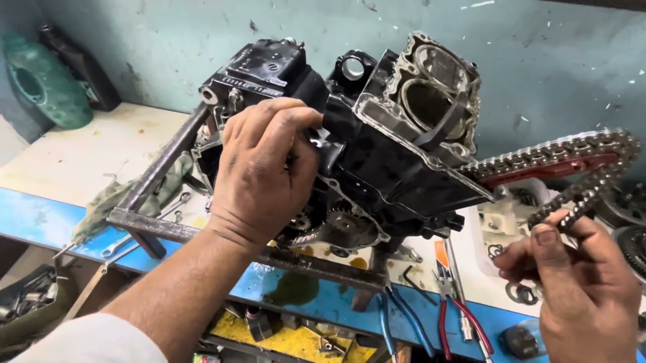 Part2 kawasaki ninja300 engine rebuild 