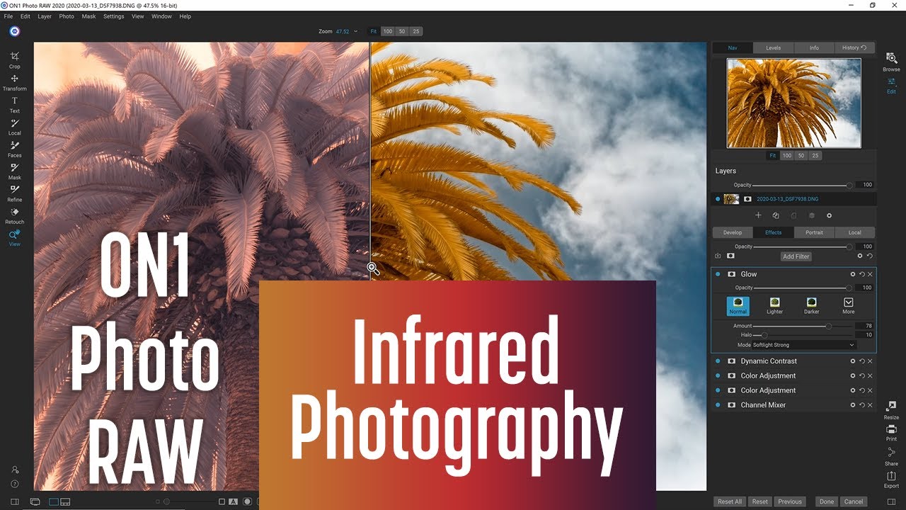 How to edit Infrared Photos with ON1 Photo RAW