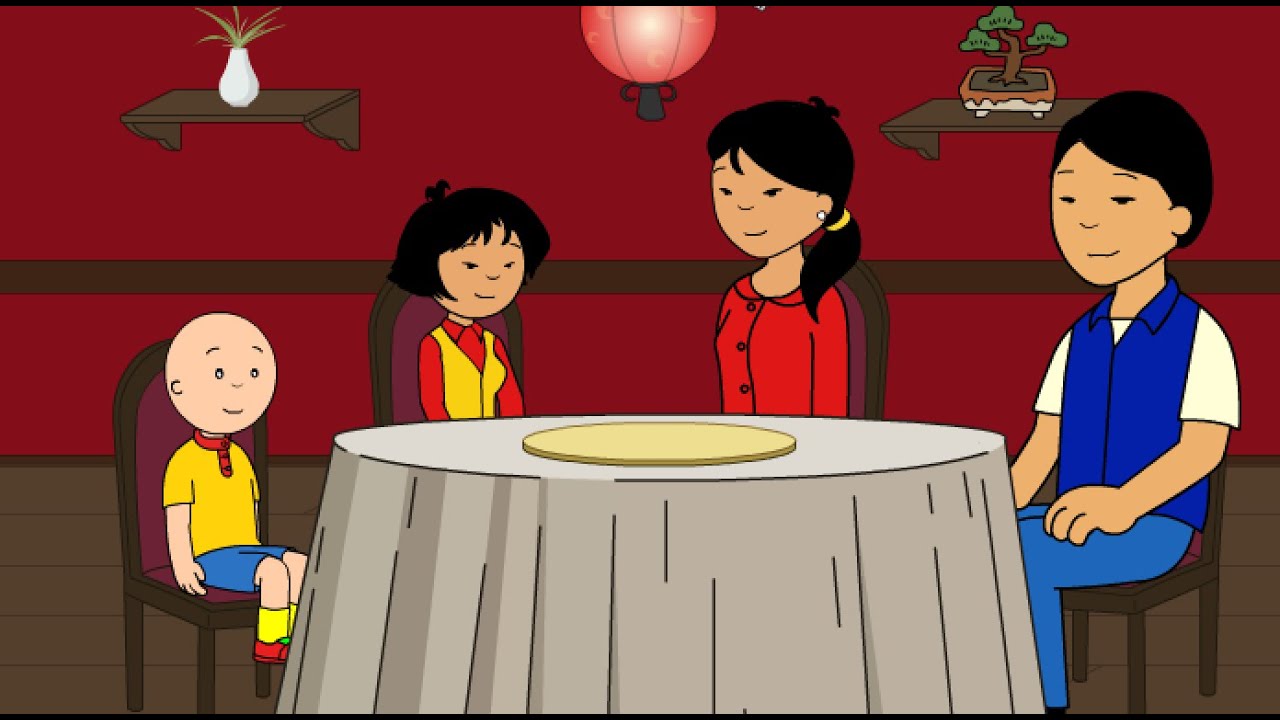 Caillou Misbehaves at Another Asian Restaurant