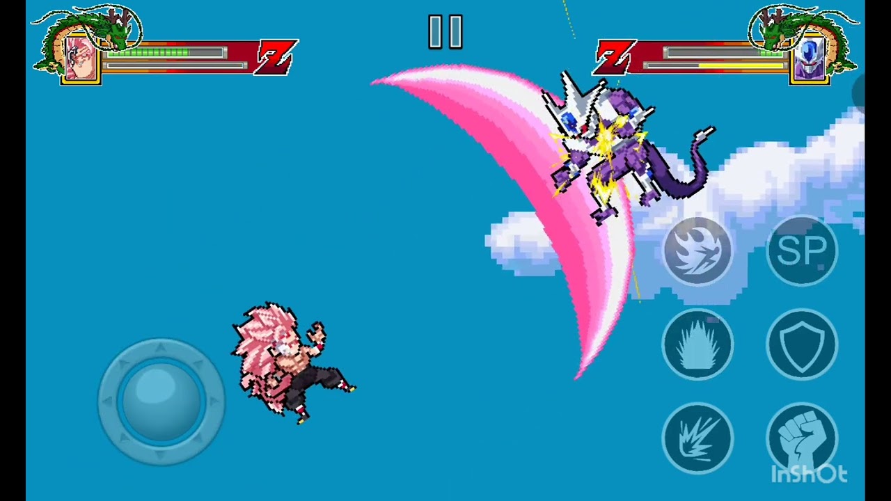 غوكو بلاك ضد كولر في لعبة power warriors 19.7 