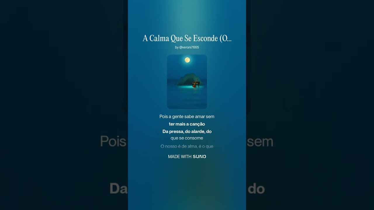 A Calma Que Se Esconde Oceano de Amor