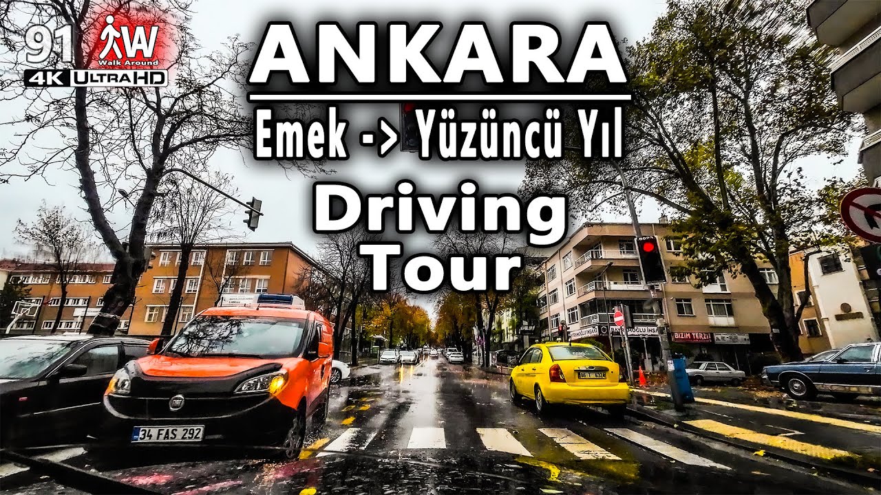 Driving Pleasure in the Rain | Ankara Emek 100.Yıl 4K Sürüş