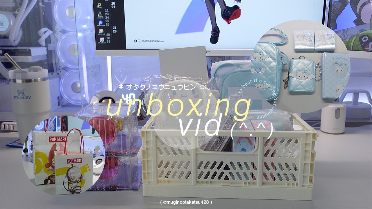 🧊 新作ラッシュにくるしむ夏┊グッズ開封,サンリオ夢みるエンジェル,エンジョイアイドルシリーズ,popmart購入品,オタ活 etc. (ENG,4K