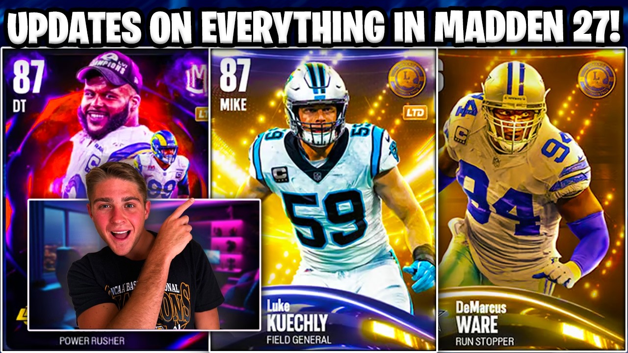 ВСЕ ОБНОВЛЕНИЯ В MADDEN 27! ЦЕПОЧКИ ЭВОЛЮЦИЙ, ТАИНСТВЕННЫЕ НАБОРЫ, ЛЕГЕНДЫ И МНОГОЕ ДРУГОЕ!