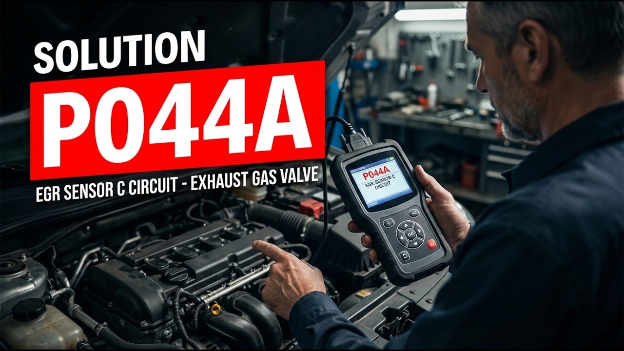 HOW TO FIX P044A OBD II ERROR CODE - EGR Sensor C Circuit - Exhaust Gas Valve