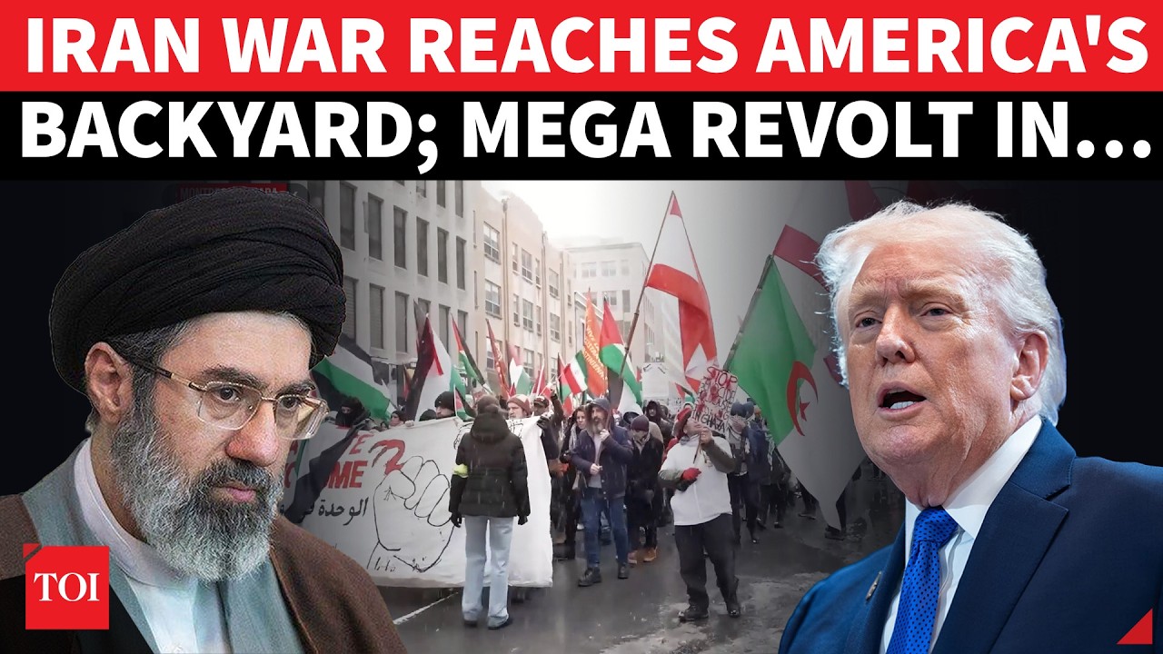 Canadian City Erupts Over Iran; Anti & Pro War Protesters Faceoff On Streets Of Montreal | Watch