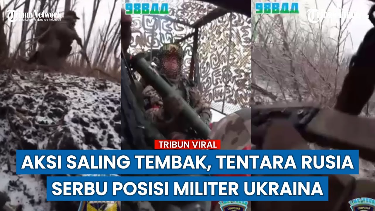 Detik-detik Pasukan Terjun Payung Rusia Serbu Posisi Tentara Ukraina