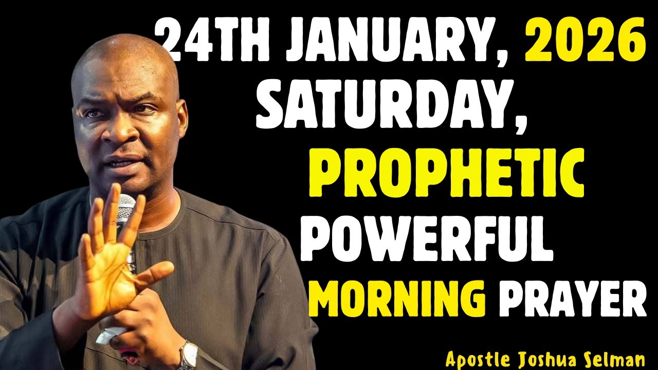 24TH JANUARY, SATURDAY 2026 SPIRITUAL AND PROPHETIC MORNING PRAYER BY APOSTLE JOSHUA SELMAN