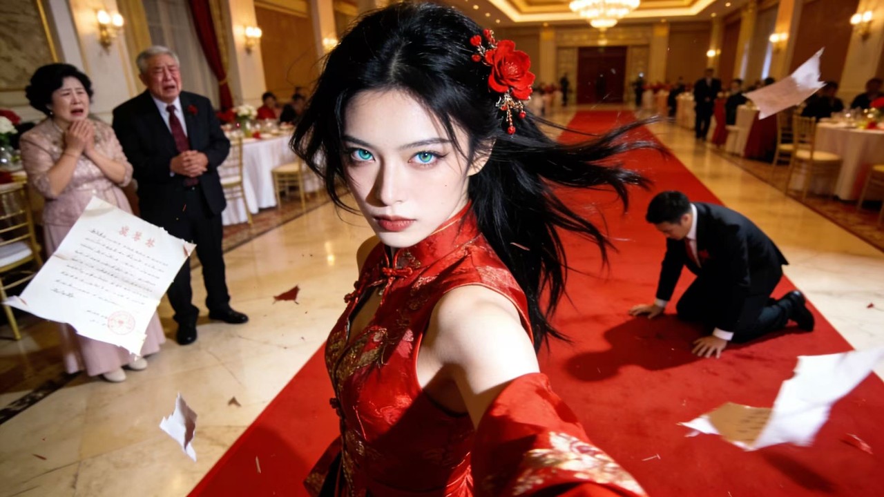 遠嫁當天，婆婆要我跪著給全家人擦鞋底！我當場拒絕轉身就走，她竟叫人攔下我。下一秒我爸帶人趕到：「誰敢動我沈氏集團千金？」#短劇 #打臉