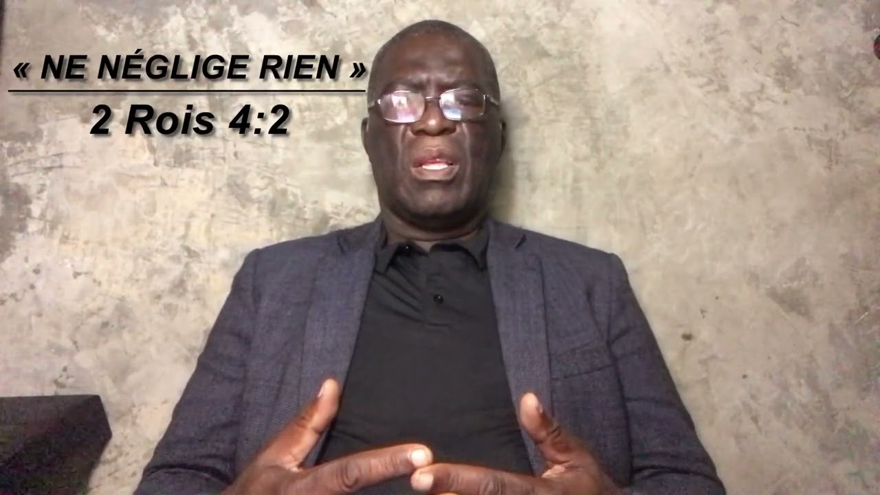 NE NÉGLIGE RIEN. ‭‭2 Rois‬ ‭4‬:‭2‬. Méditation du jeudi 12 février 2026. Pasteur Eugène MASSA