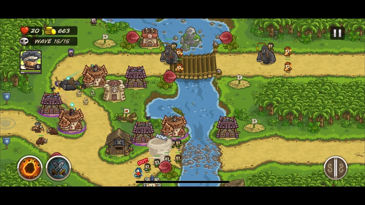 Kingdom Rush Frontiers - SNAPVINE BRIDGE - How To Get 3 Stars First Attempt Level 8 Snapvine Bridge