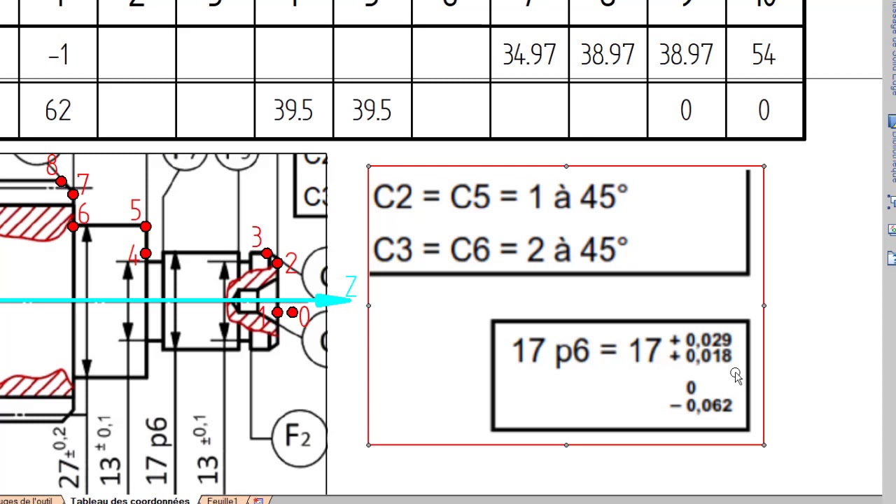 Commande numérique : Programme ISO CNC Rattrapage 2019