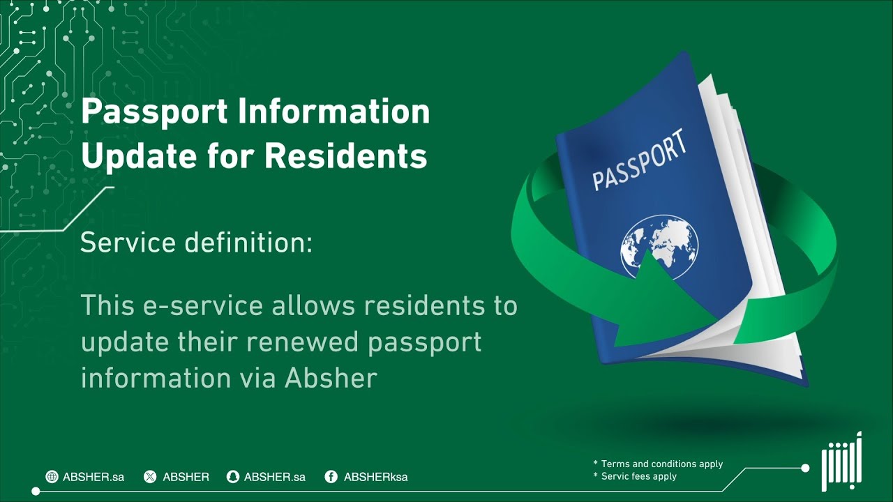 Update Passport Information for Residents