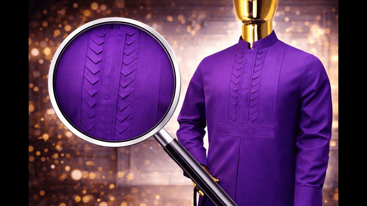 HOW TO SEW GOODLUCK JONATHAN  OUTFIT: PART 2, step-by-step