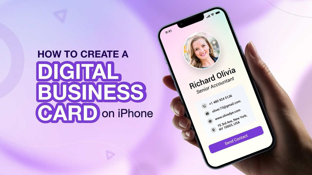 How to Create a Digital Business Card on iPhone | Best business card scanner app for iPhone