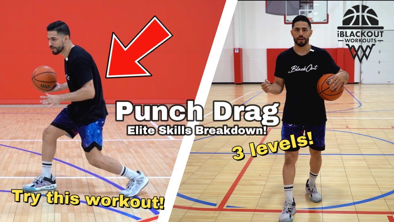 Punch Drag Elite Skills Breakdown‼️| iBlackout Workouts🏀