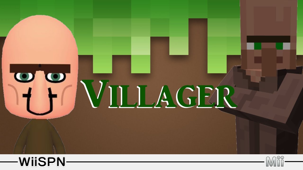 Playing as a Villager from Minecraft | Super Smash Brothers Ultimate Mii