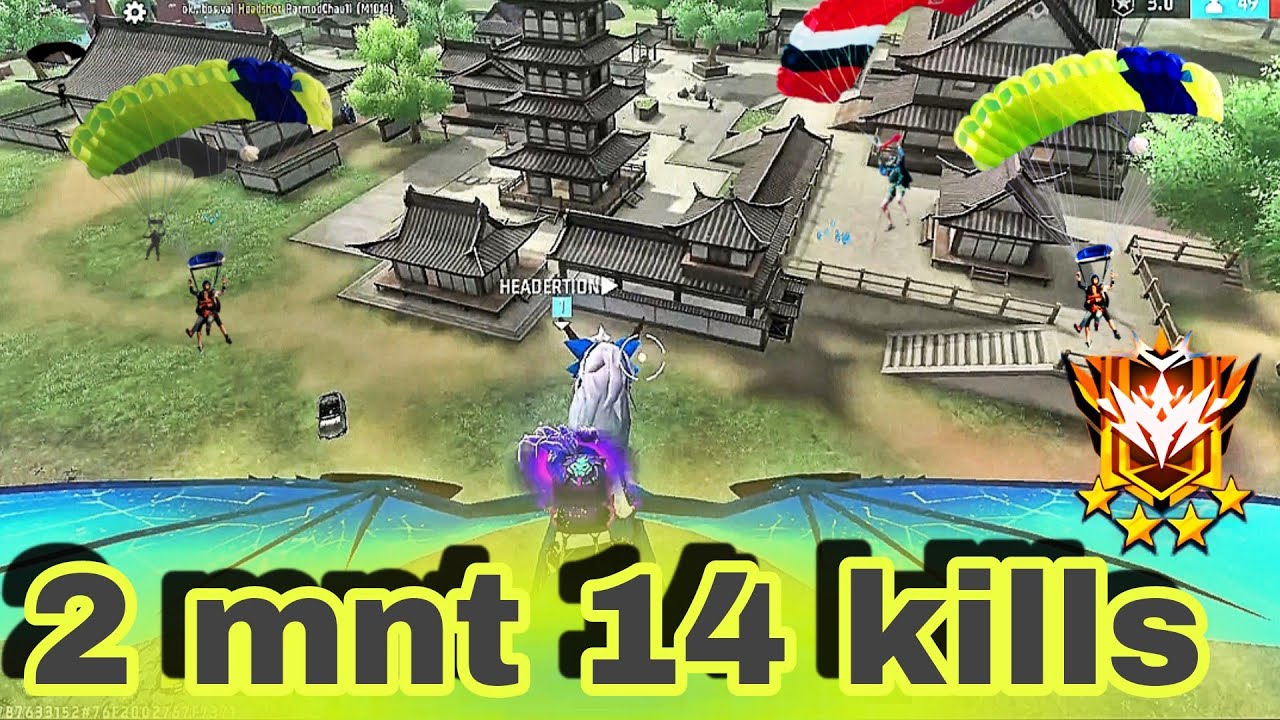 Br rank 14 kills fast gameplay / headshot game 