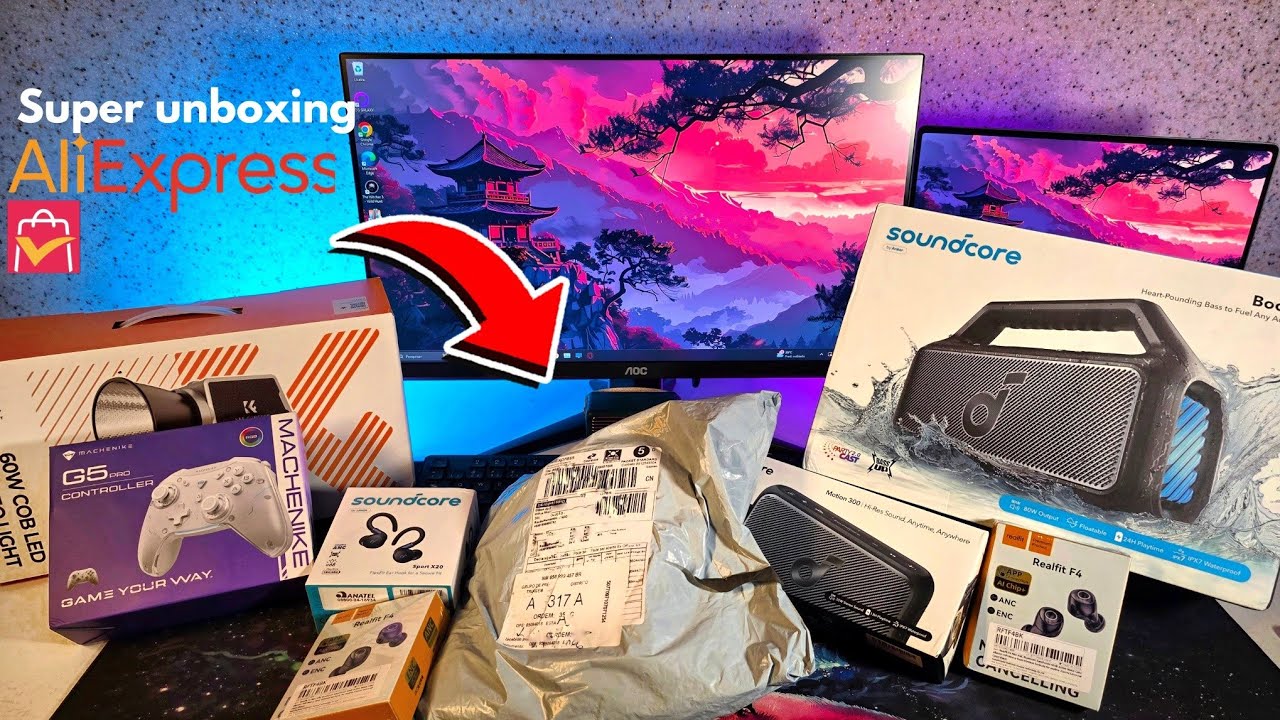 Super Unboxing de produtos do Aliexpress - Baratos para o seu setup