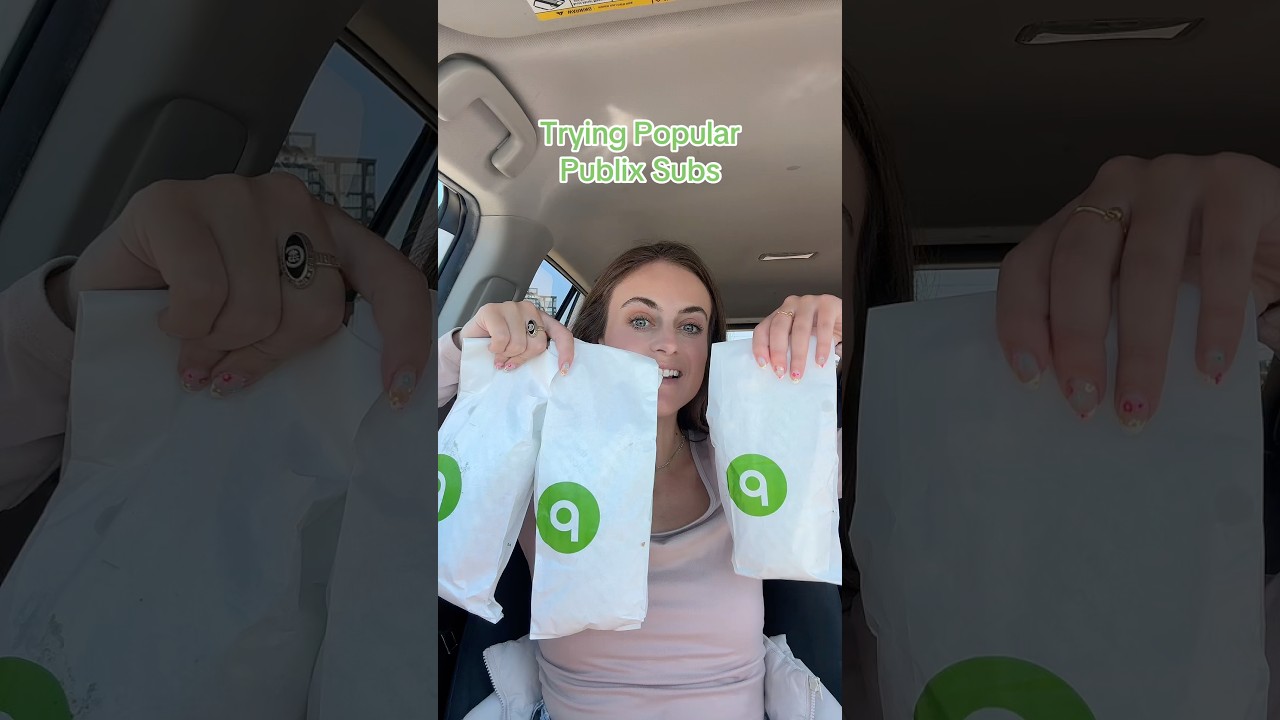 Trying Popular Publix Subs 💚🥪#publix #pubsub #publixsubs #subsandwiches #sandwich