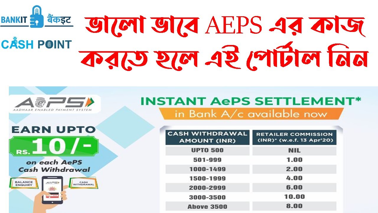 BANKIT AEPS PORTAL || COMMISSION 10 || AEPS WORK WITH  ICICI & FINO BANK SERVER ||