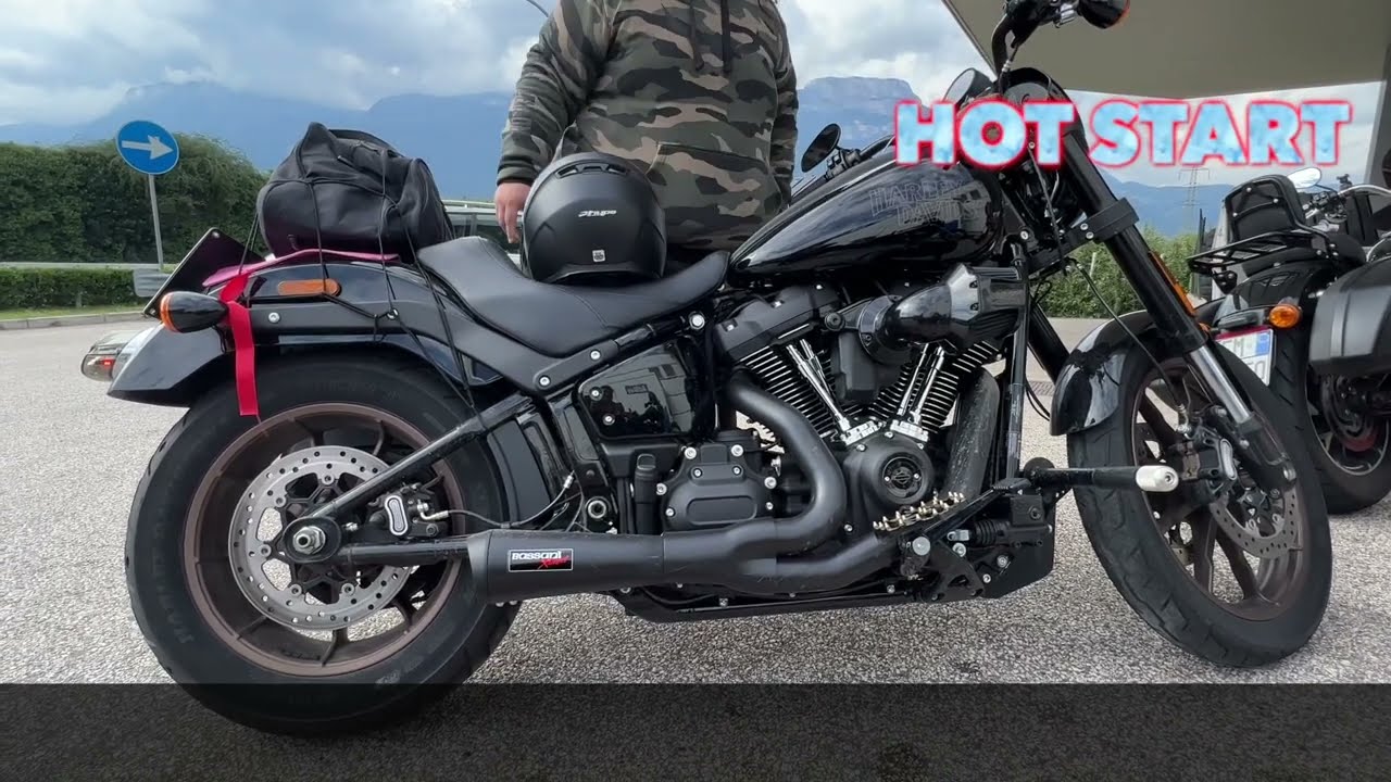 Harley Davidson Low Rider S my2022 117ci whit Bassani Ripper black 2into1 full exhaust