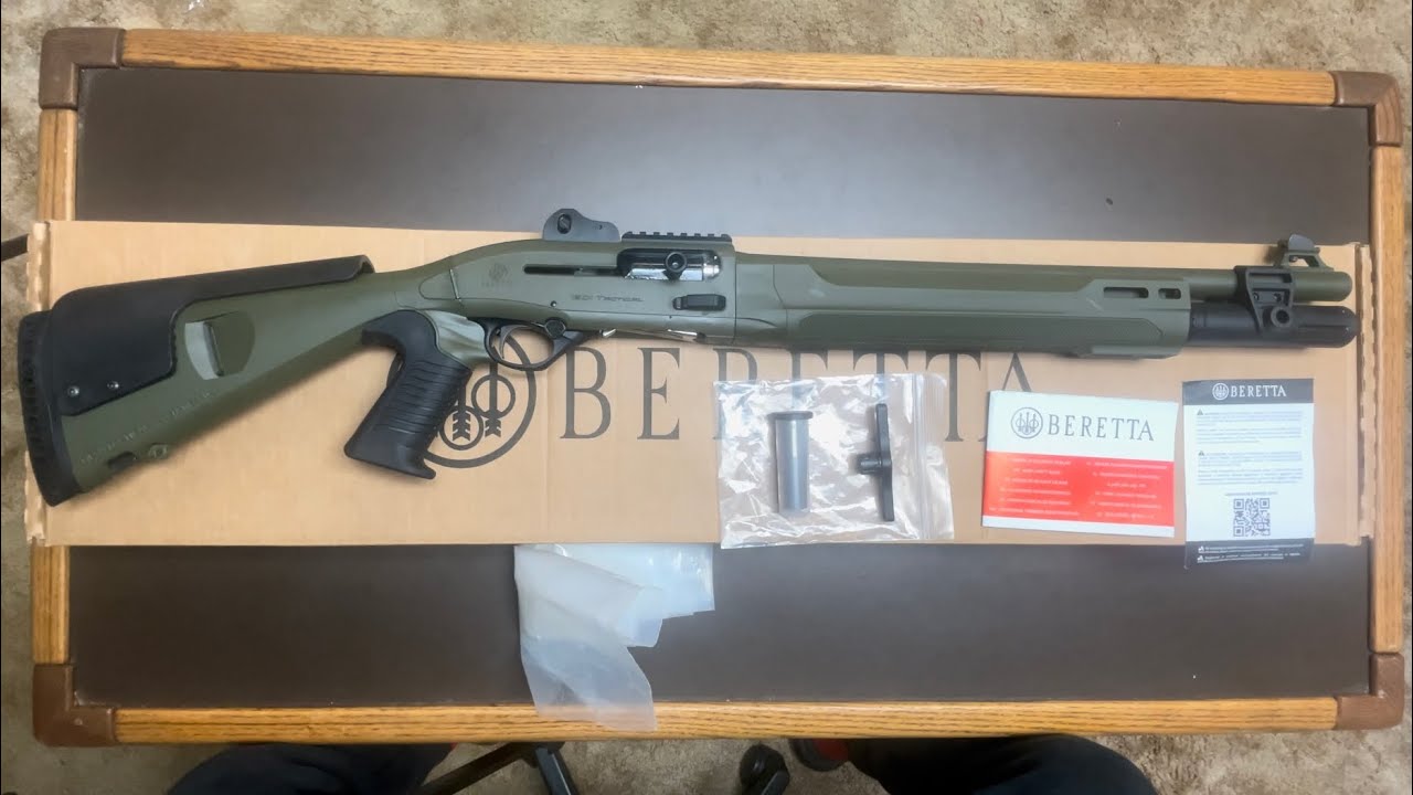 Beretta 1301 Tactical Mod 2 Pistol Grip OD Green Semi Automatic 12 Gauge Shotgun Unboxing & Review.