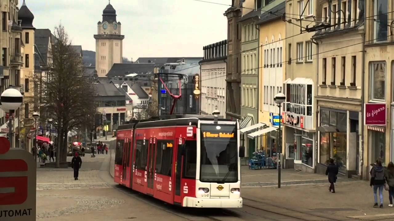 Stra&szlig;enbahn Plauen - Fahrbetrieb Bahnhofstra&szlig;e