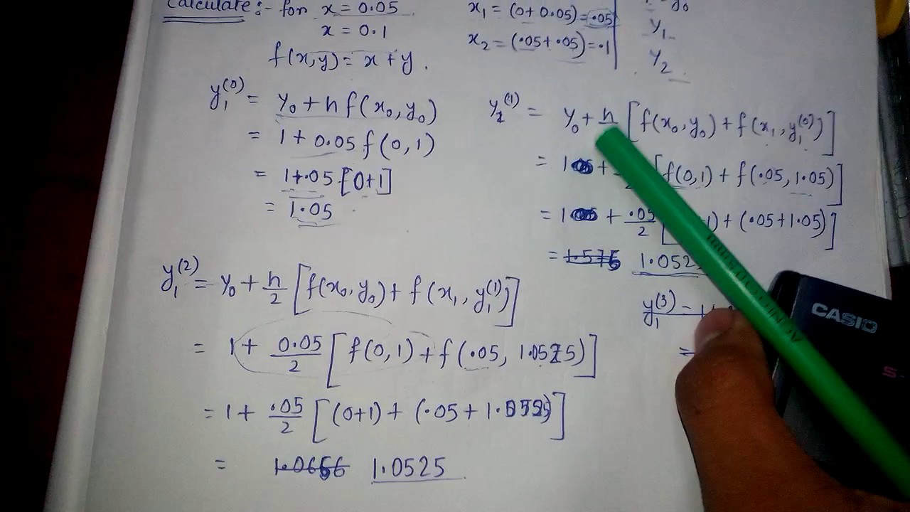 EULER'S MODIFIED METHOD:  easier way Numerical methods
