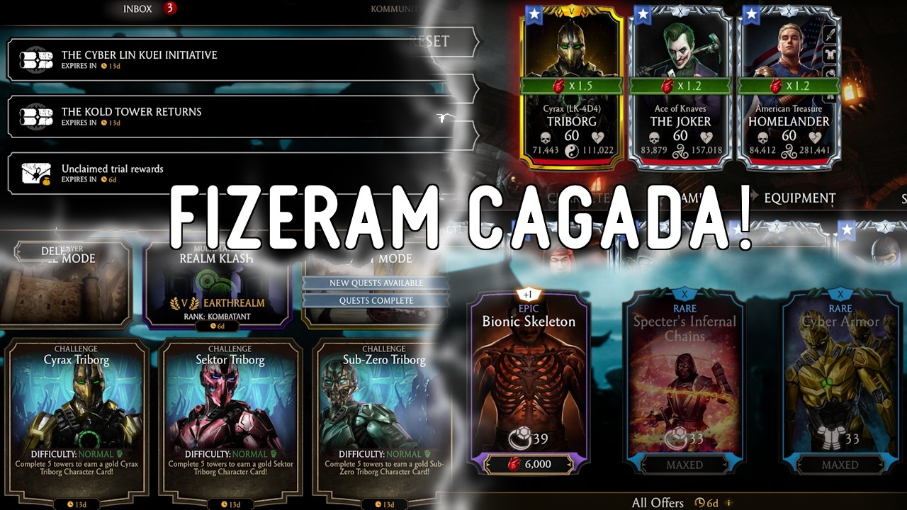 Recompensas do Embate Bugadas | Kripta com bônus bugado | três desafios e loja da kripta| MK Mobile