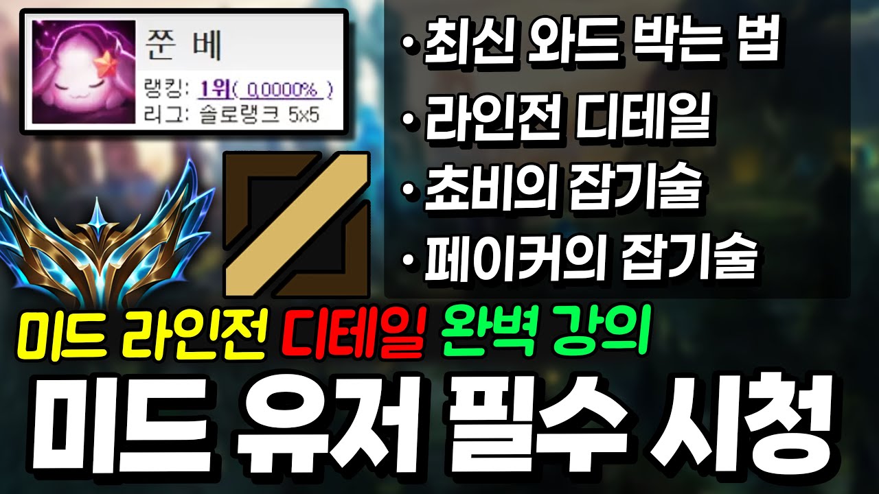 미드 라인전의 숨겨진 디테일부터 핵심 개념까지, 이 영상 하나면 끝입니다!