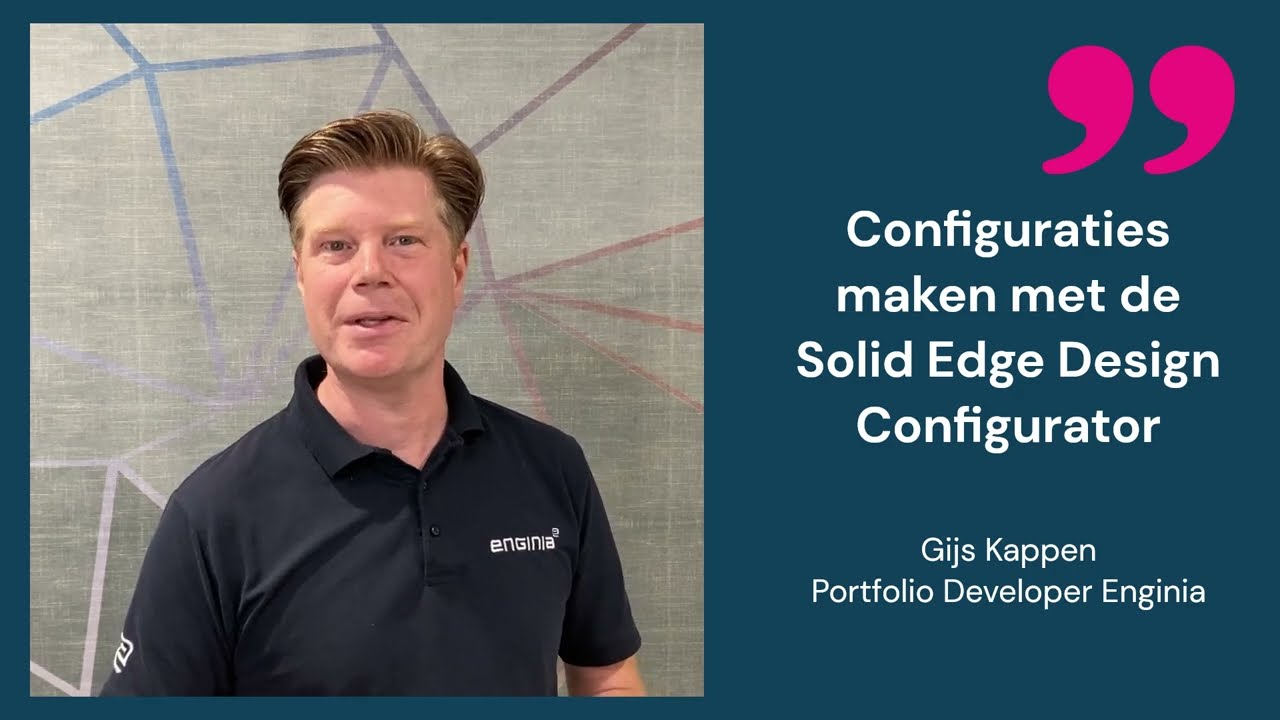 Configureren met Solid Edge design configurator