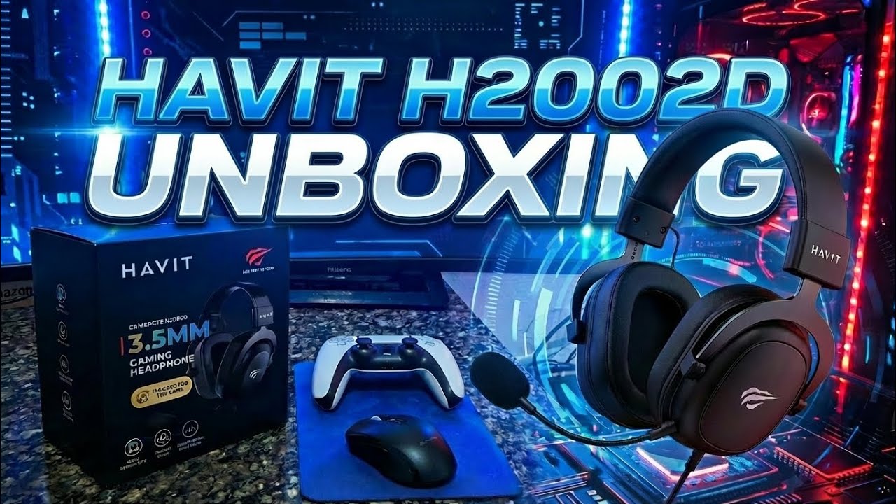 O HEADSET GAMER BARATO que me SURPREENDEU! | Unboxing Havit H2002D