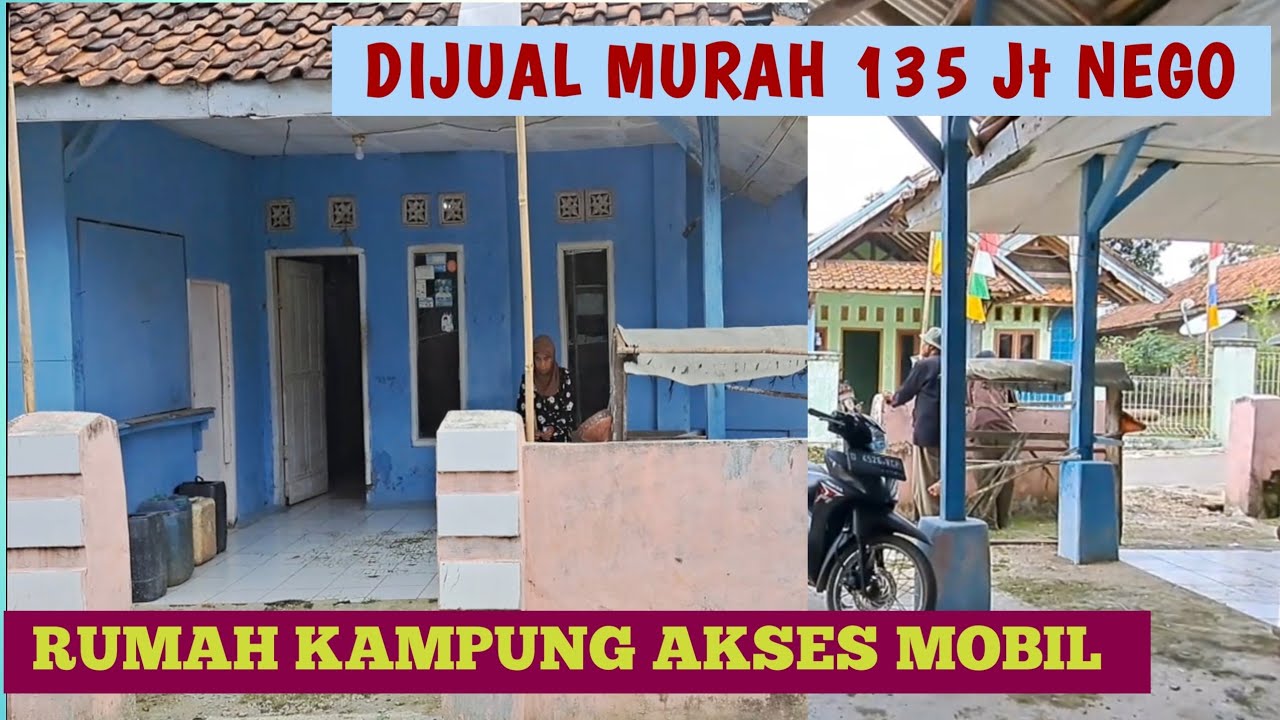 Rumah Dijual Harga 100 jt an Akses Mobil Lokasi Di Pemukiman Ramai Penduduk #rumahdijualmurah