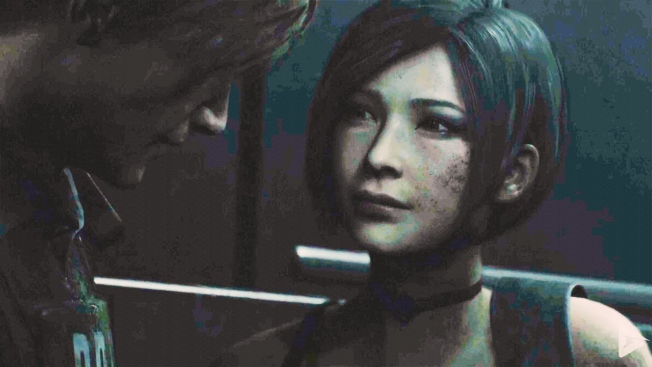 RESIDENT EVIL 2 Remake Leon and Ada Kiss Scene 1080p 60FPS