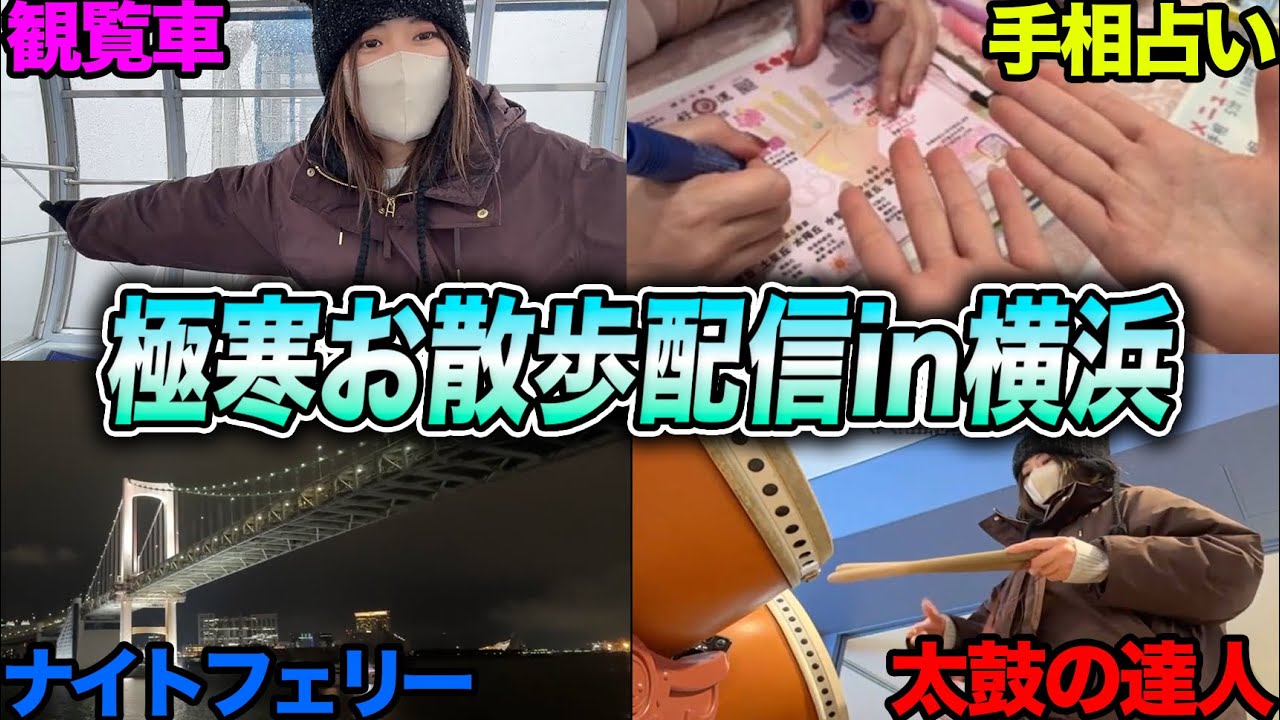 【外配信】雪降る横浜の街を8時間半歩く凛子の散歩配信ダイジェスト【2026/02/07】