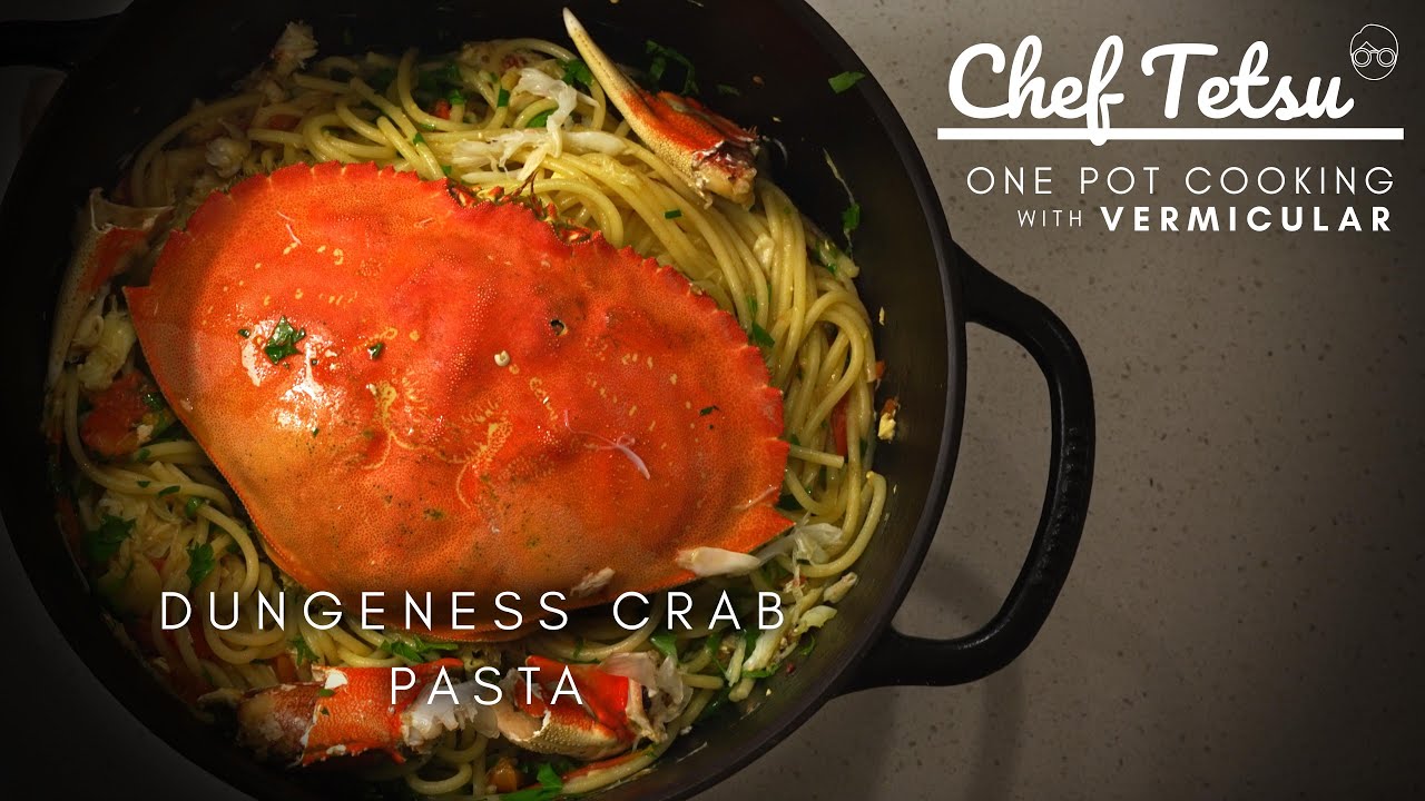 How to Cook a Whole Crab | Dungeness Crab Pasta | Vermicular | Cooking Dungeness crab perfectly