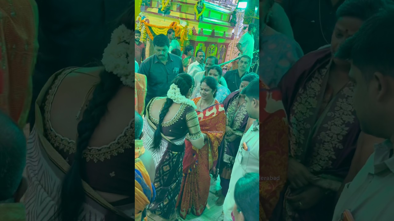 Cm revanth reddy wife at secunderabad bonalu 2026 #revanthreddy #secundrabadbonalu #shorts #viral