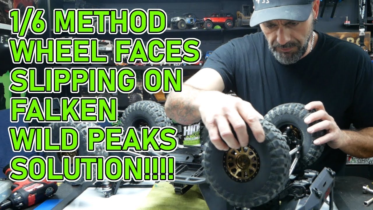 AXIAL SCX6: 1/6 METHOD WHEEL FACES SLIPPING ON FALKEN WILDPEAK TIRES - EASY SOLUTION