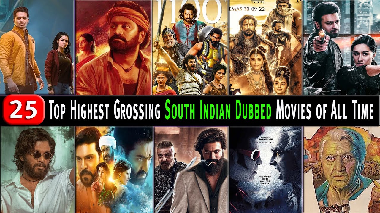 Top 25 Highest Grossing Hindi Dubbed South Indian Films of All Time| Hindi Dubbed Movies Update List