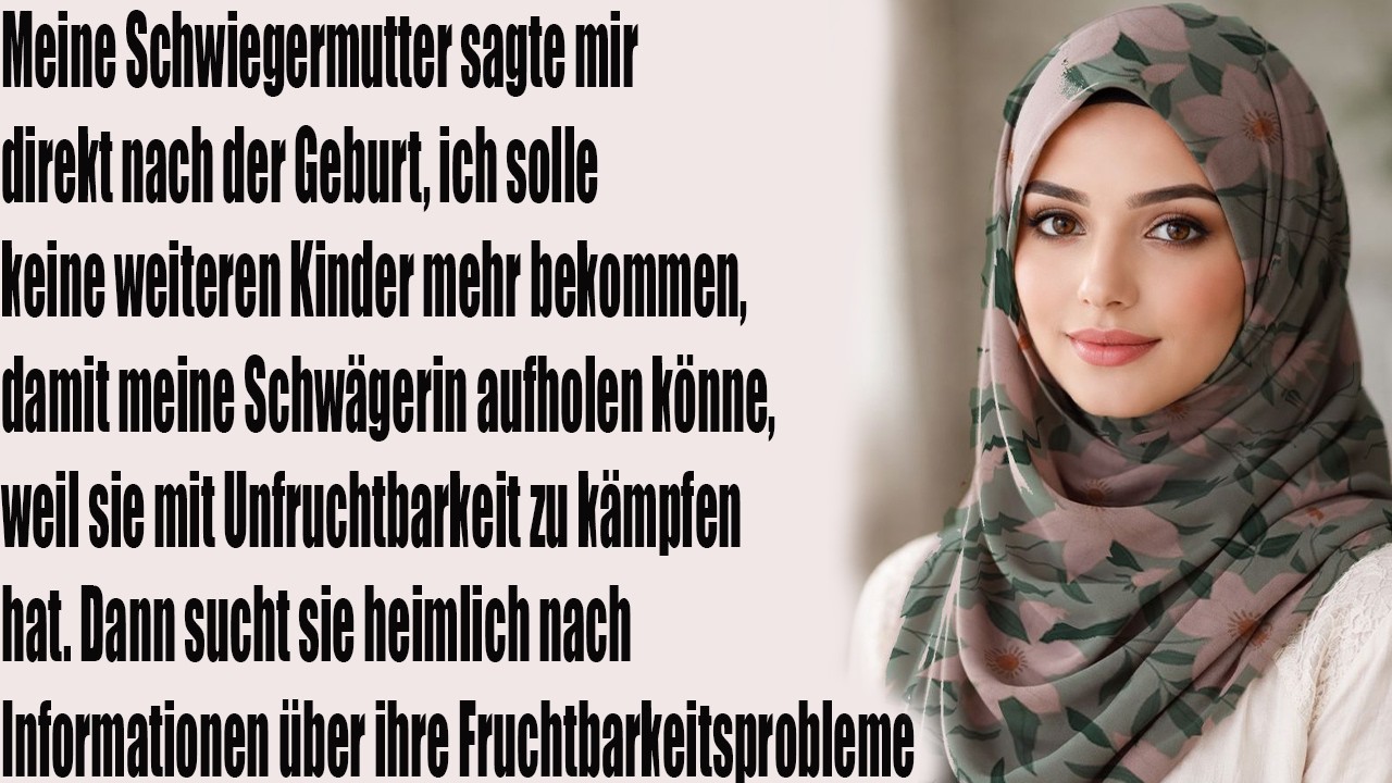 Meine Schwiegermutter sagte mir direkt nach der Geburt, ich solle keine weiteren Kinder bekommen